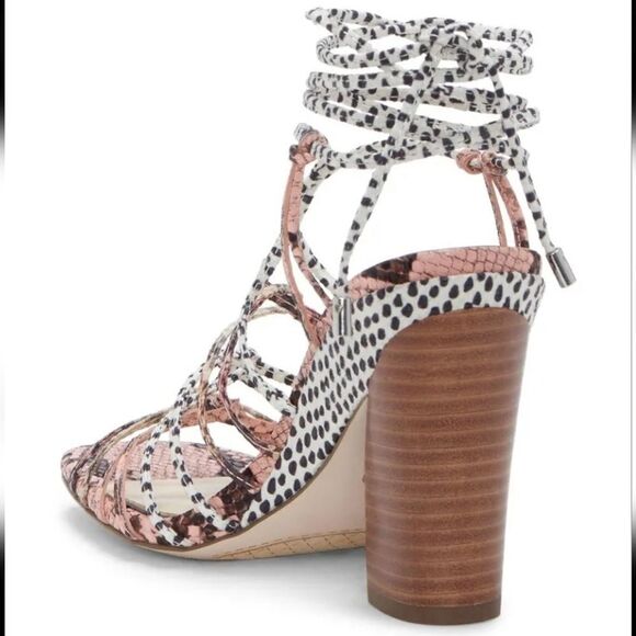 JESSICA SIMPSON WOMEN'S MALAYE BLOCK WRAP-UP SANDALS G1 - Picture 16 of 16